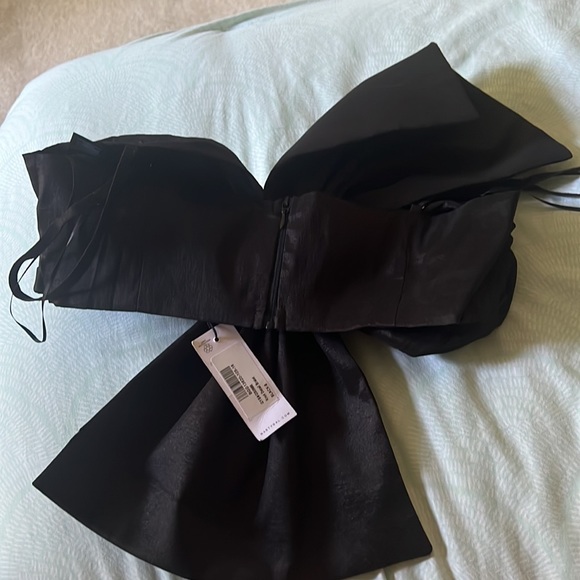 Nasty Gal black bow top - Picture 3 of 6